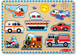 Melissa & Doug - Vehicles Sound Puzzle - 8pc