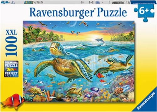 Ravensburger Swim with Sea Turtles Puzzle 100 Pieces