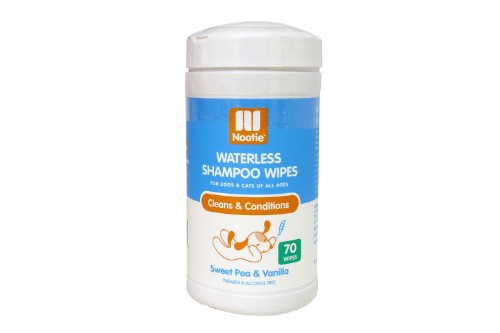 Dog / Cat Shampoo Wipes - Nootie Waterless - Sweet Pea and Vanilla