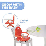 CHICCO BOOSTER SEAT: POCKET SNACK - POPPY RED