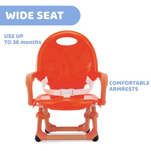 CHICCO BOOSTER SEAT: POCKET SNACK - POPPY RED