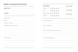 Bibliophile Book Club Journal