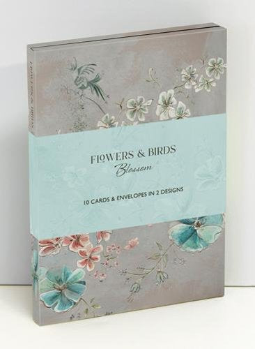 Flowers & Birds Blossom Wallet Notecards