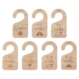 Hello Baby Wooden Baby Hangers - Pack of 7