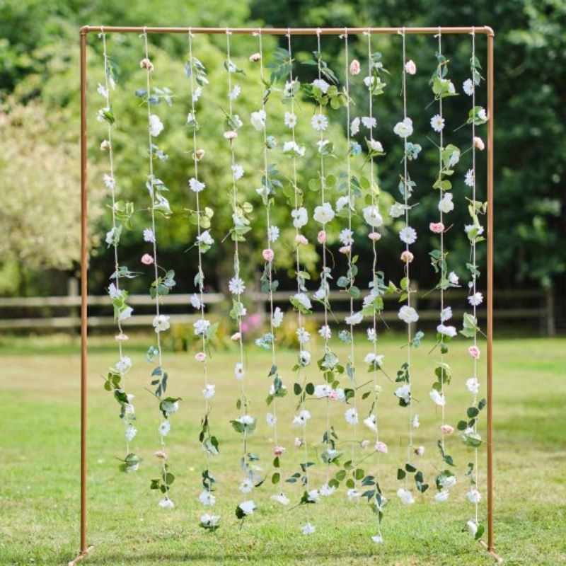 Hello Spring Hanging Flower Curtain Party Backdrop - Pack of 12