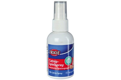 Bottle of Trixie Catnip Spray 50mL, designed to stimulate cats for playful engagement and reduce boredom.