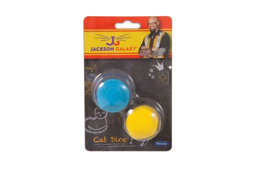 Colorful rubber dice cat toy, soft texture promotes playfulness and engagement for your feline friend.