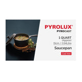 15cm PYROLUX Pyrocast saucepan in cast iron, ideal for sauces and soups, compatible with all cooktops and prevents rust.