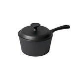 Cast iron PYROLUX Pyrocast 19cm saucepan with lid, perfect for soups, sauces, and outdoor cooking on all cooktops.