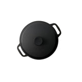 Durable 25cm PYROCAST cast iron casserole with lid, perfect for even cooking and heat retention for family meals.