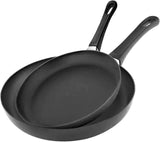 SCANPAN Classic Induction Fry Pan Set featuring 24cm and 28cm non-stick pans for versatile, high-performance cooking.