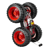 Large SILVERLIT EXOST LAND BUSTER RC car with EPP tires, anti-shock suspension, and 180-degree stunt capabilities.