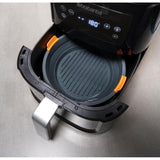 Reinforced silicone air fryer basket liner, 21cm, designed for easy cooking and cleaning, fits most air fryers.