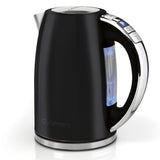 Cuisinart Multi Temp Cordless Kettle in Matte Black with four temperature settings, 1.7L capacity, and rapid boil functionality.