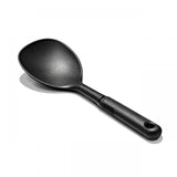 Nylon rice paddle with non-slip grip, heat resistant, perfect for stirring and serving rice and grains.