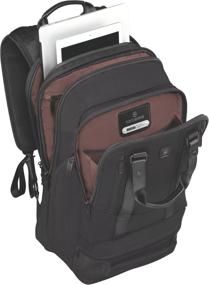 Victorinox Lexicon Professional Bellevue 17 Backpack in Black, designed for professionals with laptop compartment and water-resistant features.