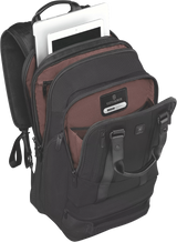 Victorinox Lexicon Professional Bellevue 17 Backpack in Black, designed for professionals with laptop compartment and water-resistant features.