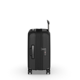 Lightweight black VICTORINOX Airox Advanced carry-on luggage with expansion, anti-scratch pocket, and Swiss precision design.