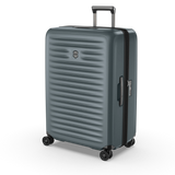 Green VICTORINOX Airox Advanced Large Hardside Case, lightweight with expandable capacity and dual-caster wheels for effortless travel.