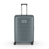 VICTORINOX Airox Advanced Large Hardside Case in Storm, lightweight green polycarbonate with expandable capacity and secure straps.