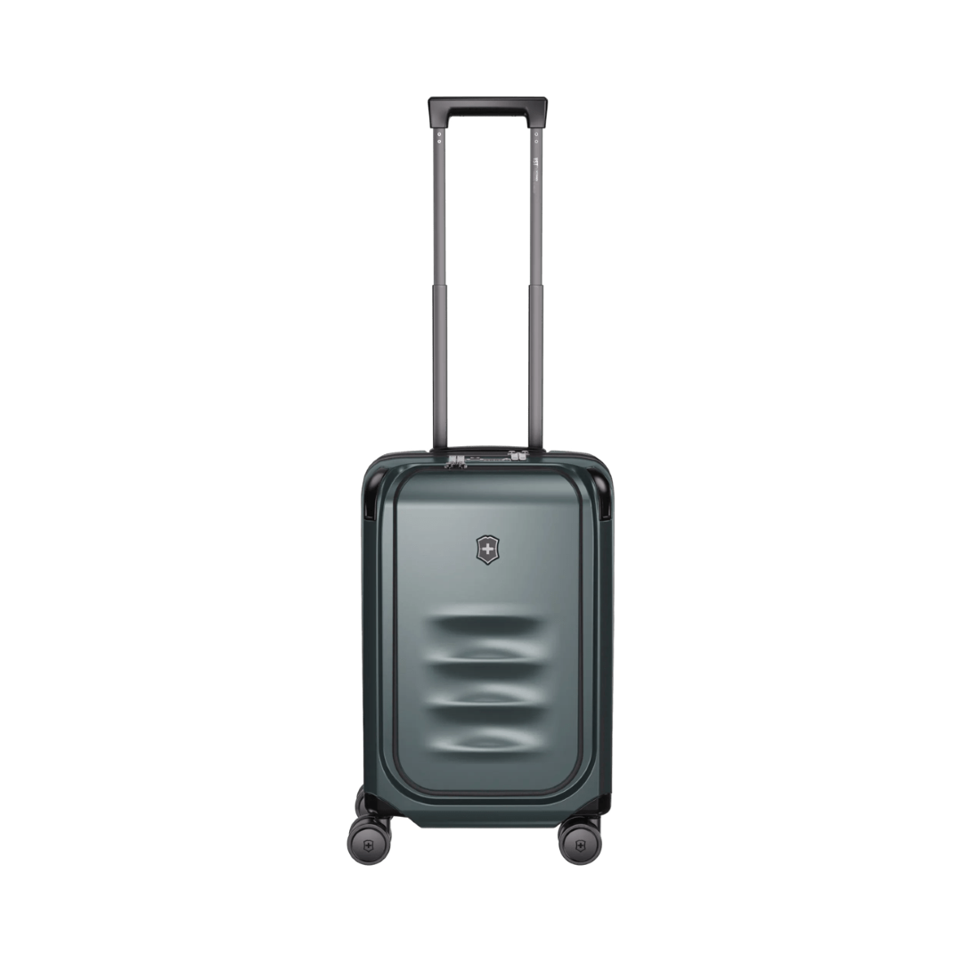 Lightweight and sustainable VICTORINOX Spectra 3.0 Frequent Flyer Carry-On in Storm with expandable design and 8 wheels.