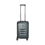 Lightweight and sustainable VICTORINOX Spectra 3.0 Frequent Flyer Carry-On in Storm with expandable design and 8 wheels.