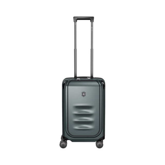 Lightweight and sustainable VICTORINOX Spectra 3.0 Frequent Flyer Carry-On in Storm with expandable design and 8 wheels.