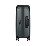 VICTORINOX Spectra 3.0 Frequent Flyer Carry-On in Storm, a lightweight, expandable suitcase with eco-friendly design and smooth-gliding wheels.