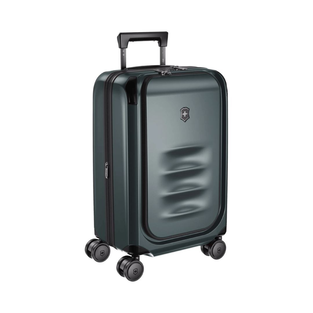 VICTORINOX Spectra 3.0 Frequent Flyer Carry-On in Storm, lightweight, expandable, made from eco-friendly SORPLAS™ polycarbonate.