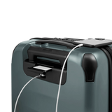 VICTORINOX Spectra 3.0 Frequent Flyer Carry-On in Storm, eco-friendly design, 8 wheeled, expandable, for stylish travel efficiency.