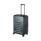 VICTORINOX Spectra 3.0 Medium Hardside Case in Storm, expandable, durable SORPLAS™, and 8-wheel design for easy travel.