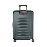 VICTORINOX Spectra 3.0 Medium Hardside Case in Storm, made of recycled polycarbonate, expandable, 8-wheel, sleek and durable design.