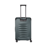 Hardside VICTORINOX Spectra 3.0 Medium Case in Storm, expandable, durable recycled polycarbonate, 8 wheels, spacious interior.