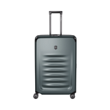 VICTORINOX Spectra 3.0 Large Hardside Case in Storm, featuring eco-friendly SORPLAS™, expandable design, and 8-wheel spinner system.