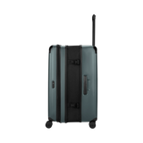 VICTORINOX Spectra 3.0 Large Hardside Case in Storm, durable, eco-friendly, expandable, with 8-wheel spinner system for easy travel.