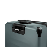 VICTORINOX Spectra 3.0 Large Hardside Case in Storm with eco-friendly design, 8-wheel spinner, and expandable capacity.