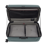 VICTORINOX Spectra 3.0 Large Hardside Trunk in Storm, featuring durable SORPLAS, 99L capacity, and 8-wheel spinner system.