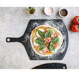 Sleek slate Epicurean pizza peel board, 49.5x30.5cm, dishwasher safe, knife safe, perfect for pizza prep and serving.