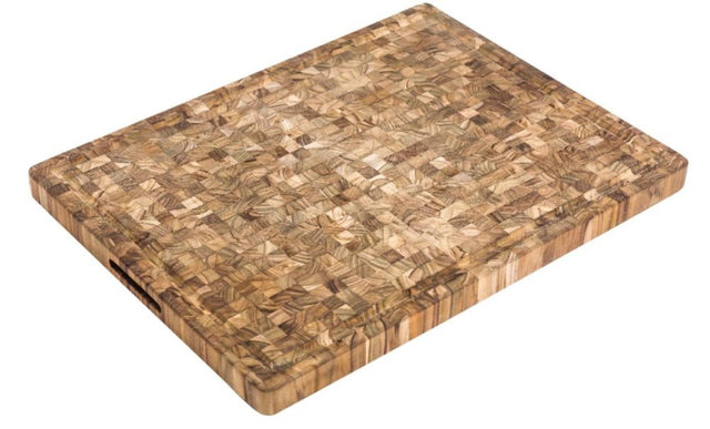 Teakhaus butcher block cutting board, large size 61 x 45 x 3.8cm, perfect for carving and food prep.