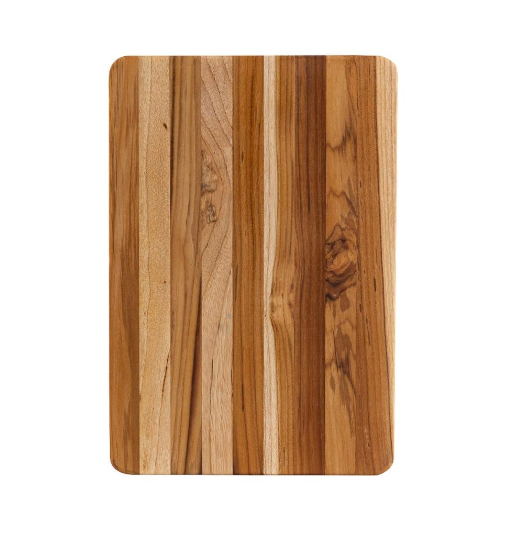 Teak cutting board measuring 35 x 24 x 1.4 cm, durable, stylish, and perfect for all your cooking prep needs.