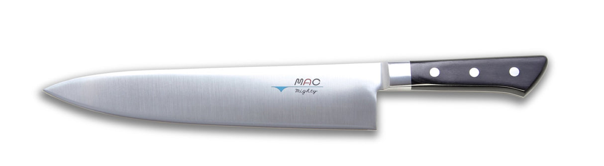 MAC Professional MBK-95 Chef Knife with a 25cm robust blade, ideal for precise chopping and versatile food preparation.