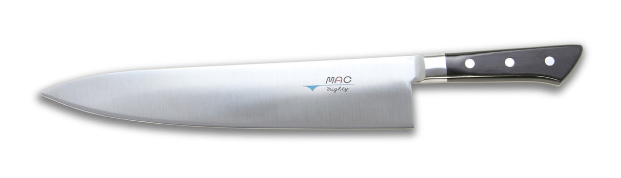 MAC Professional MBK-110 Chef Knife, 27.5cm, 10.69" blade, curved edge for precise slicing and dicing in any kitchen.