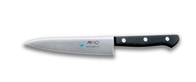 Ergonomic MAC Chef HB-55 paring knife (13.5cm) with stainless steel blade for precise peeling and slicing tasks.