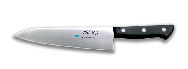 MAC Chef HB-70 knife, 18cm, versatile for slicing fruits, vegetables, and proteins, lightweight at 4.5 oz.