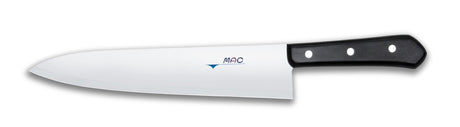 MAC Chef BK-100 chef knife, 25.5 cm long, features a sleek blade for precise slicing, perfect for chefs and home cooks.