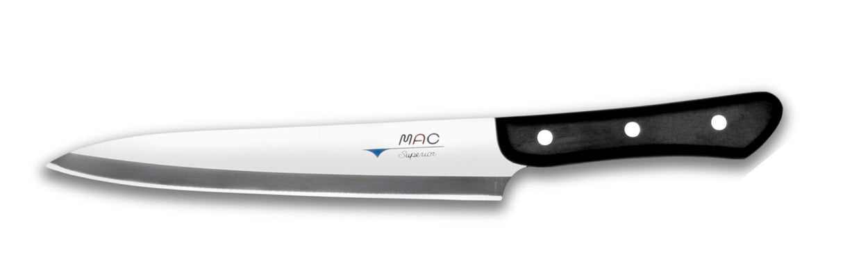 MAC Superior SF-85 Fillet Knife with 21cm blade, designed for precision slicing and versatility in filleting and carving.