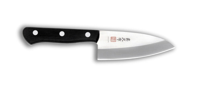 MAC Japanese CL-40 Deba Knife: 11cm blade for precision fish butchering, featuring a durable, ergonomic design and traditional craftsmanship.