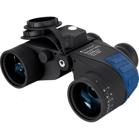 Floating waterproof binoculars with rangefinder, compass, and non-slip design for secure gripping in all outdoor activities.