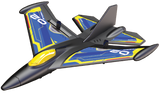 Alt text: Sleek SILVERLIT FLYBOTIC - SONIC EVO plane made of durable EPP foam, featuring 2.4GHz remote control for precision flying.