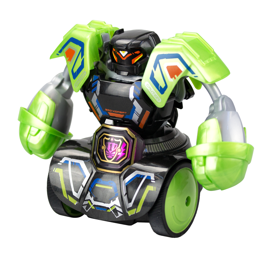 A dynamic robot toy featuring 360° Punch, LED-PowerBelt, and detachable armors for exciting battles and multiplayer fun.